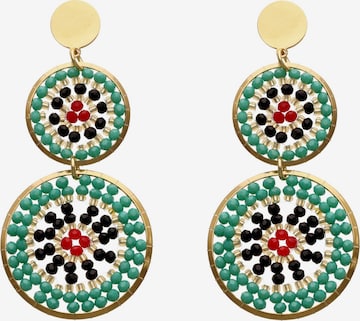IZIA - Brincos em verde: frente