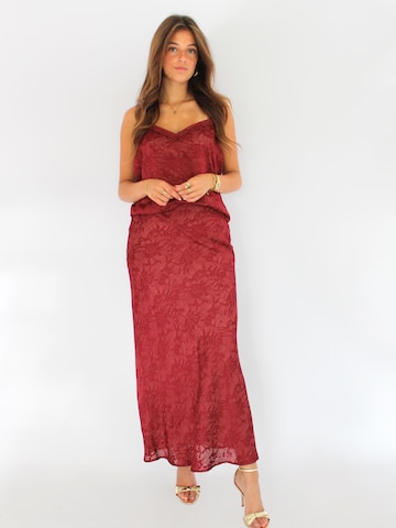Honnête Atelier Rok 'Lela' in Rood
