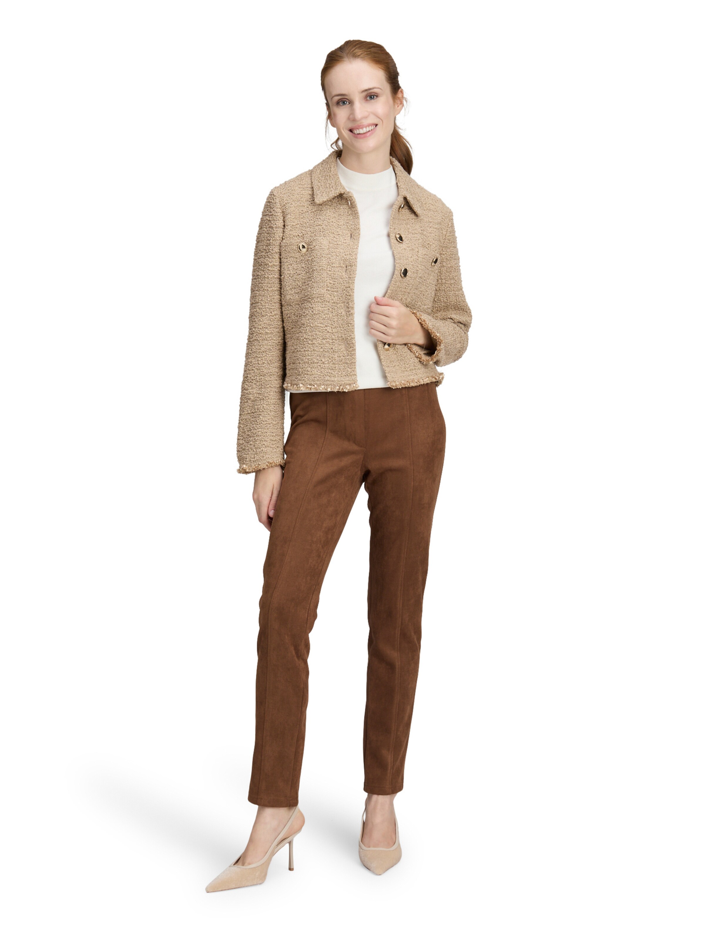 Betty Barclay Slim fit Trousers in Brown