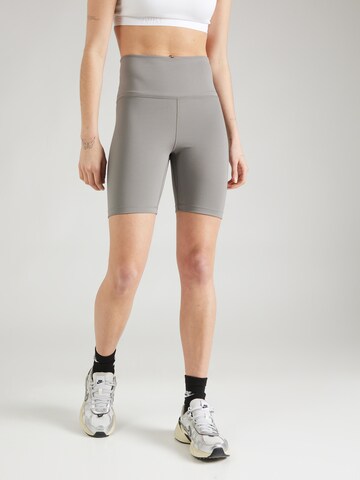 NIKE Skinny Sportbroek 'ONE' in Grijs: voorkant