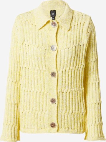 River Island Knit Cardigan in Yellow: front