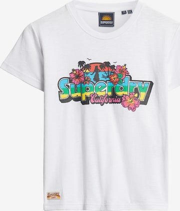 SuperdryMajica 'Cali' - bijela boja: prednji dio