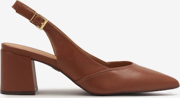 Kazar - Zapatos destalonado en marrón