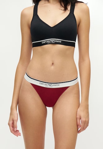 Emporio Armani Στρινγκ σε κόκκινο: μπροστά