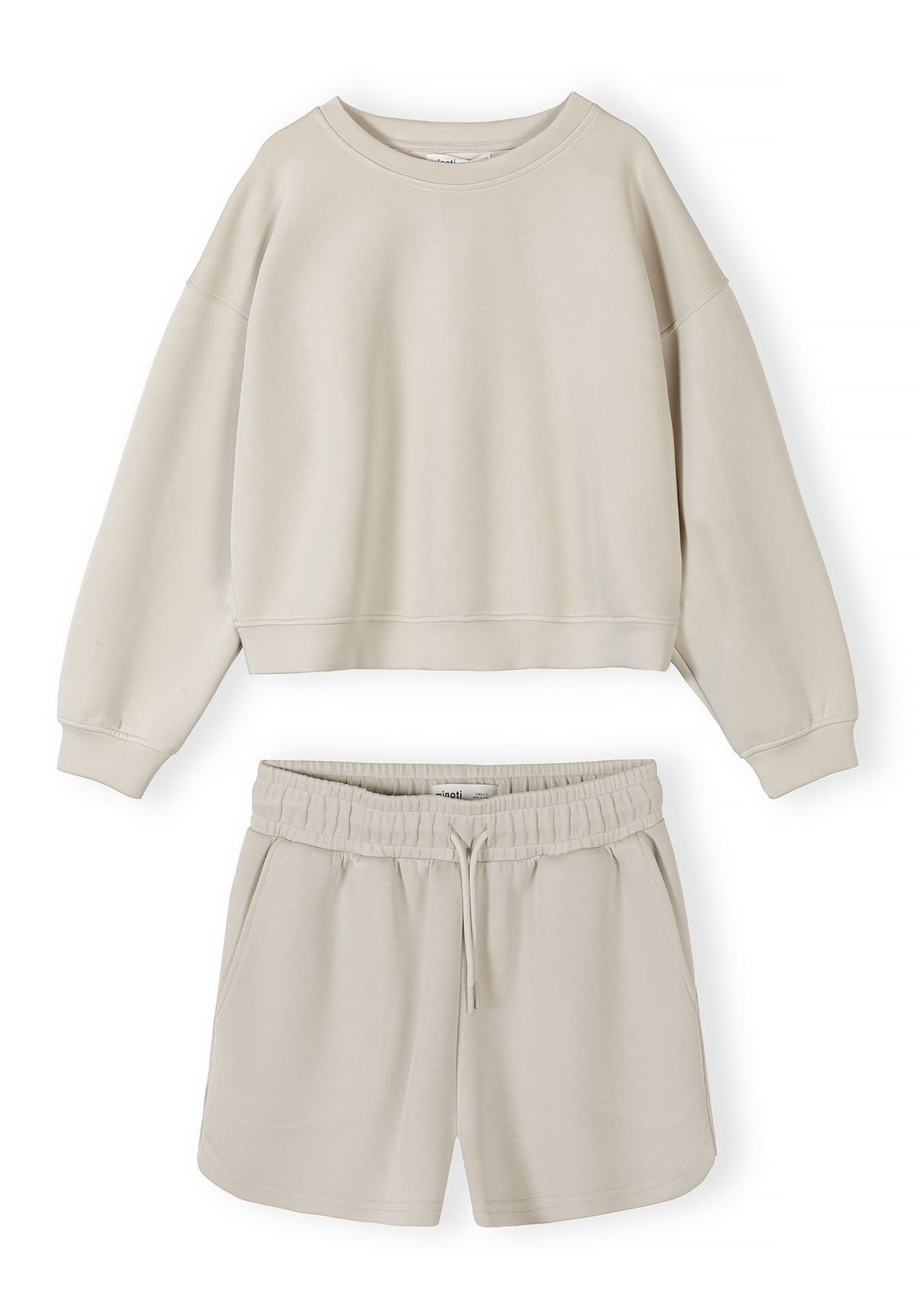 MINOTI Sweatsuit in Beige: front