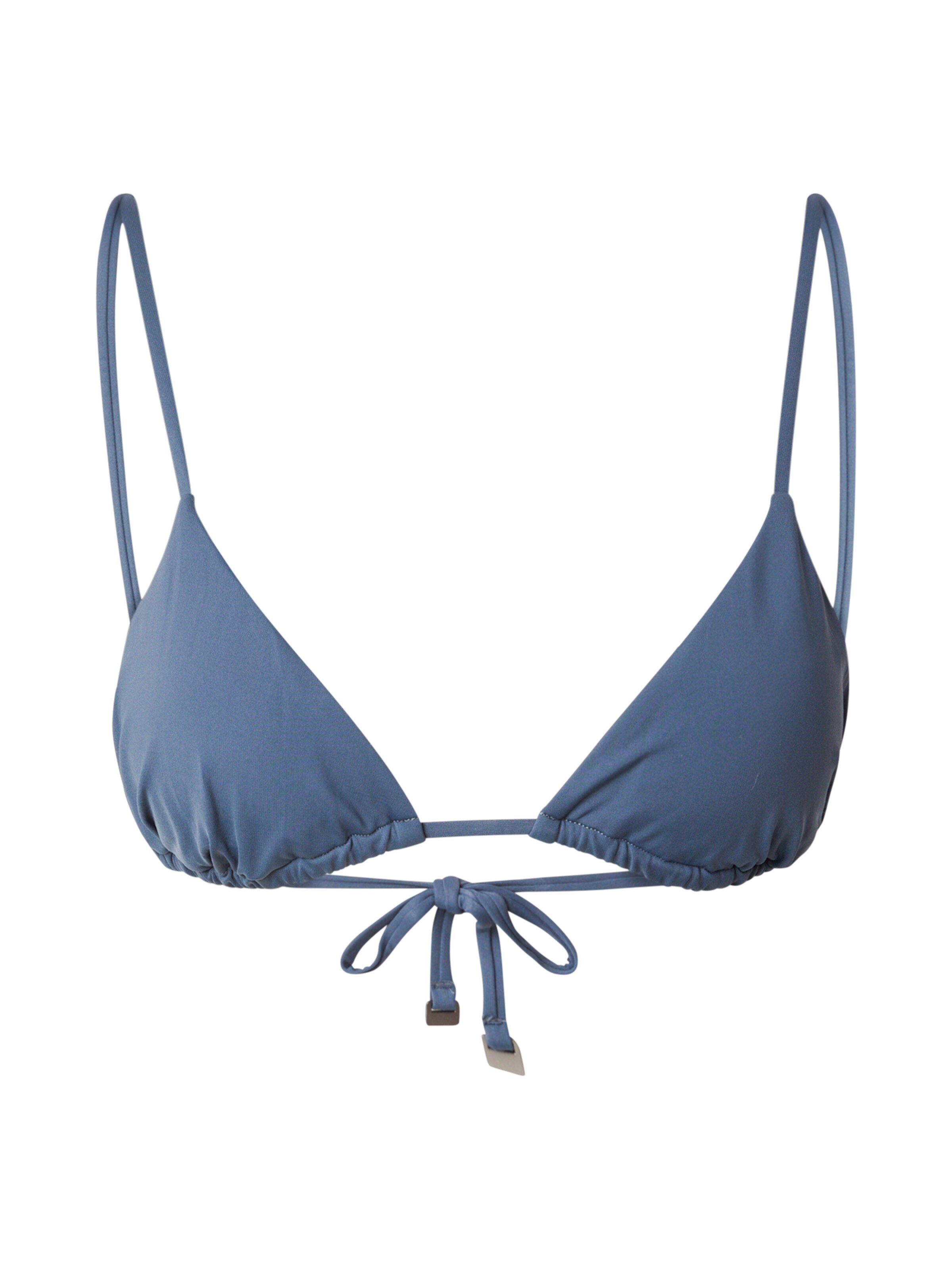 Calvin Klein Swimwear Сутиен с триъгълни чашки Горнище на бански в сиво: отпред