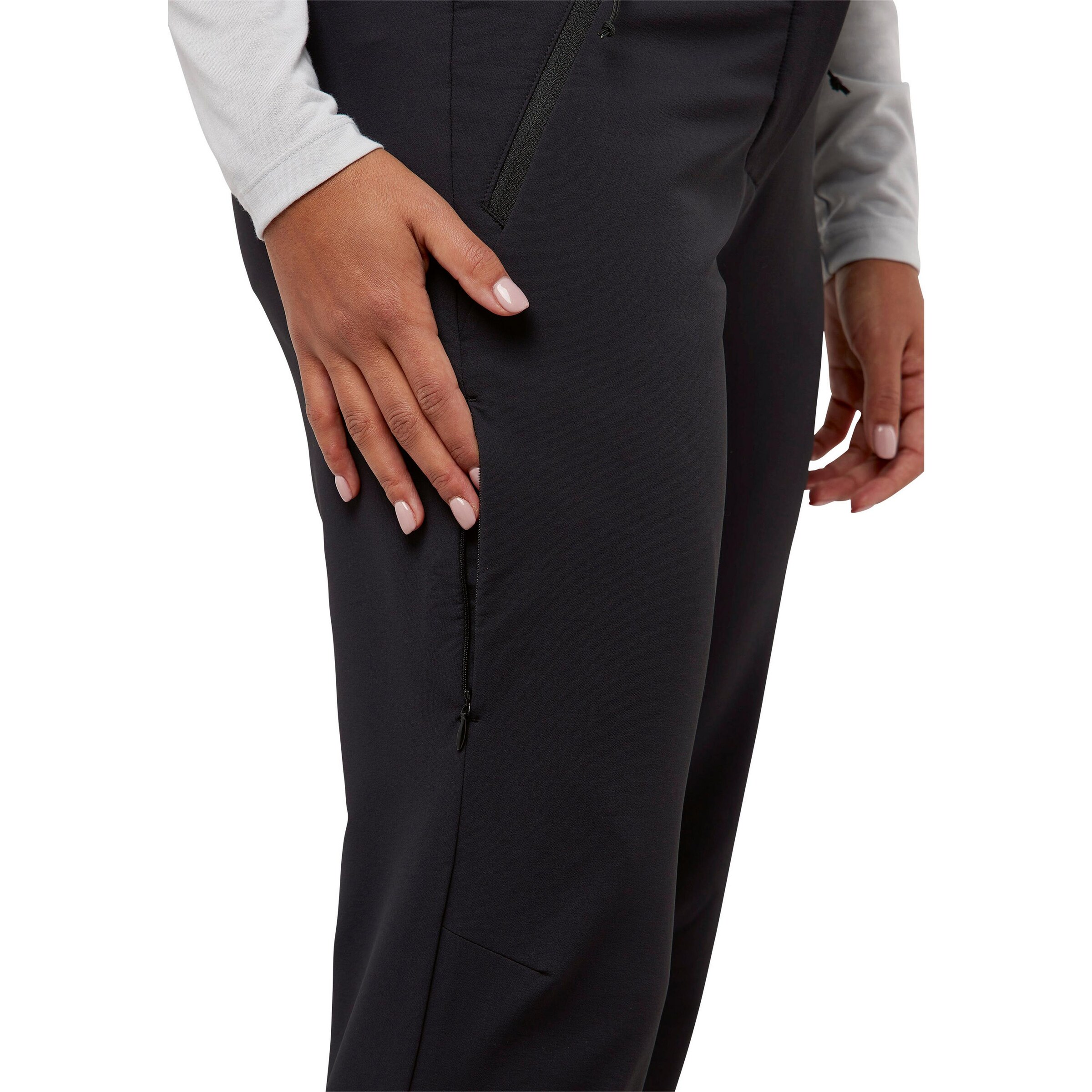 JACK WOLFSKIN Regular Outdoorhose in Schwarz