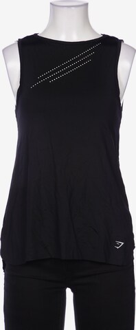 GYMSHARK Top & Shirt in XS in Black: front