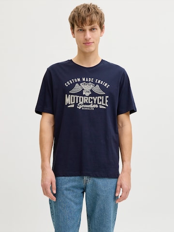 JJ Rebel Majica 'JREBMATHEO' | modra barva: sprednja stran