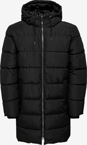 Only & Sons Winterjacke 'Melvin' in Schwarz: predná strana