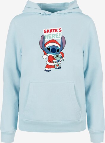 ABSOLUTE CULT Sweatshirt 'Lilo And Stitch - Santa Is Here' in Blauw: voorkant