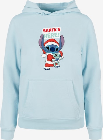 ABSOLUTE CULT Sweatshirt 'Lilo And Stitch - Santa Is Here' in Blue: front