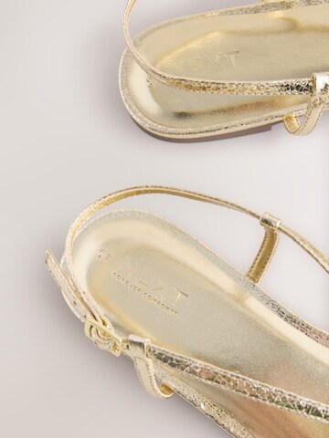 Next Sandals 'Forever Comfort®' in Gold
