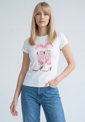 MIMO Shirt in Wit: voorkant