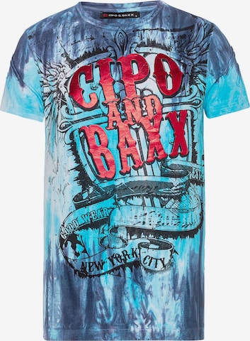 CIPO & BAXX Shirt in Blauw: voorkant