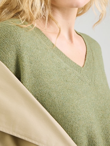 VILA Pletené šaty - Zelená