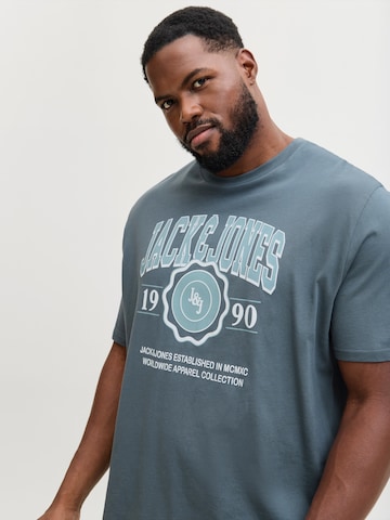 Jack & Jones Plus - Camiseta 'JJMako' en azul