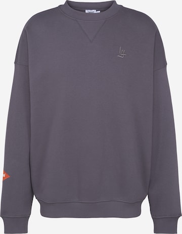 LYCATI exclusive for ABOUT YOU Sweatshirt 'Dark Astronaut' in Grey: front