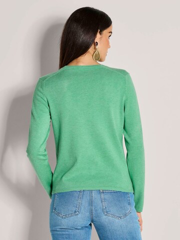 MADELEINE Gebreid vest in Groen