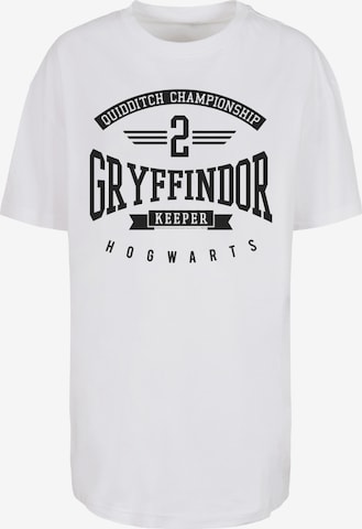 F4NT4STIC T-Shirt 'Harry Potter Gryffindor Keeper' in Weiß: predná strana