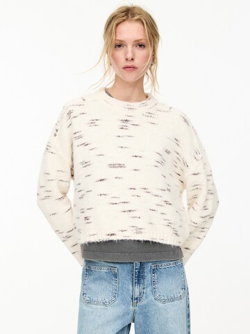 Pull&Bear Trui in Beige: voorkant