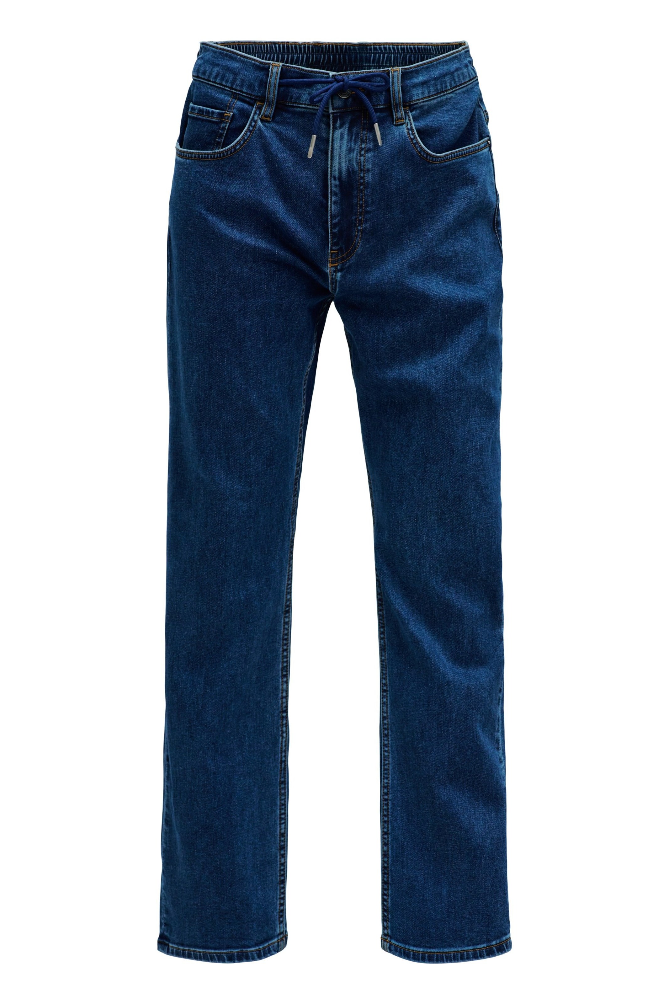 Salsa Jeans Regular Broek in Blauw: voorkant