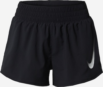 NIKE Loosefit Sportbroek 'Swoosh' in Zwart: voorkant