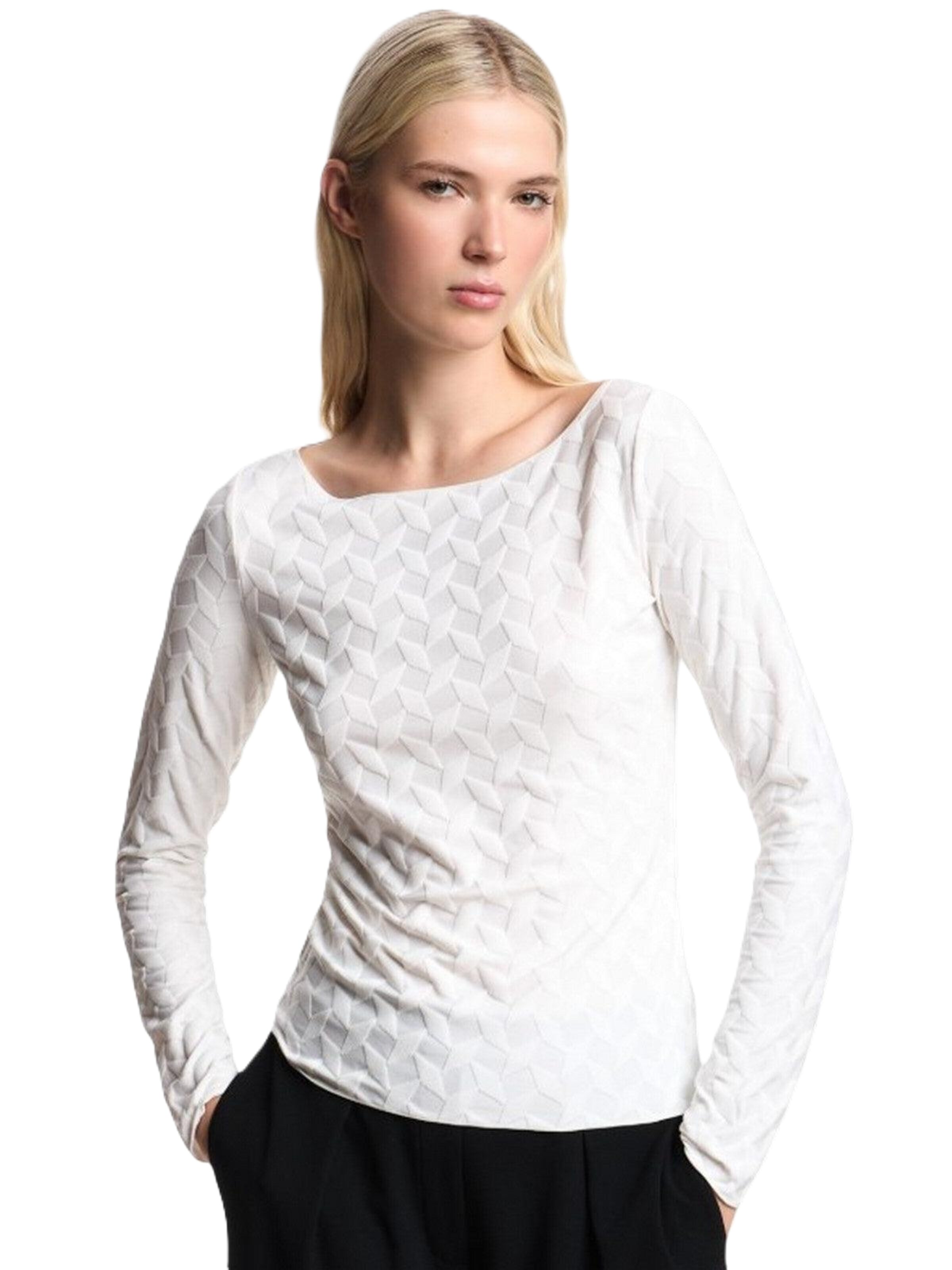 Emporio Armani Sweater in White: front