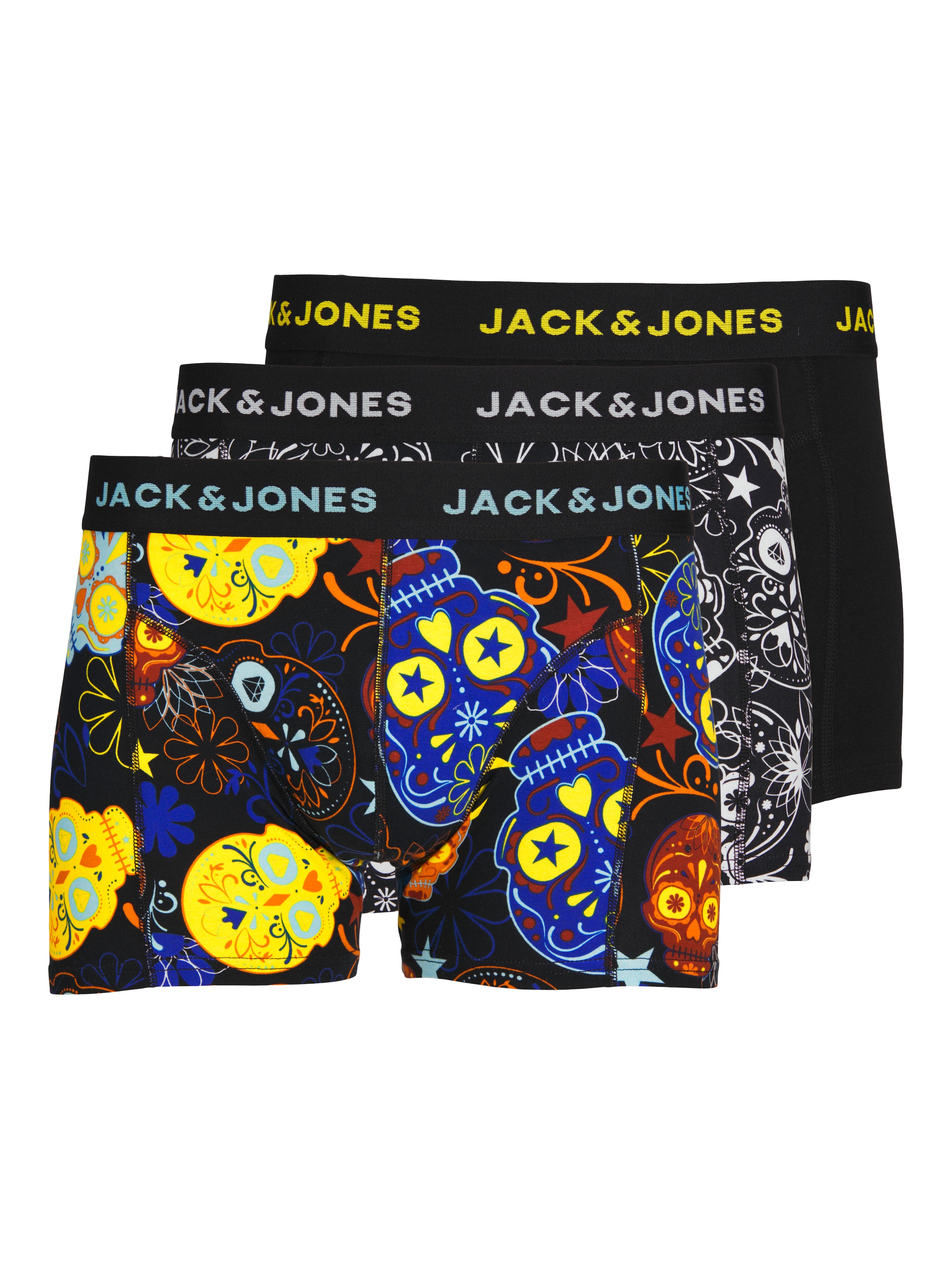 JACK & JONES tavaline Bokserid, värv must: eest vaates
