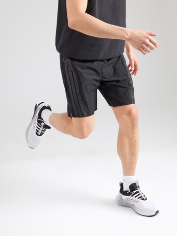 ADIDAS PERFORMANCE Loose fit Sports trousers 'D4T 3S' in Black: front