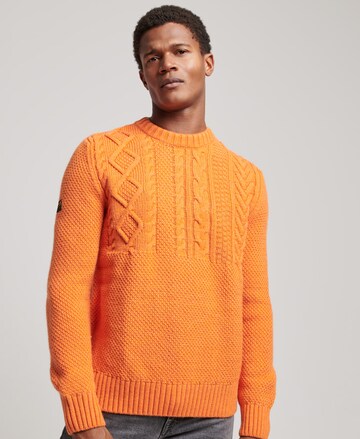 Superdry Sweater in Orange: front