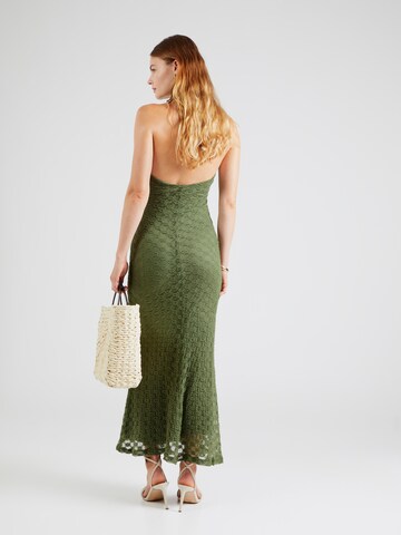 Robe de soirée 'BAROL' Bardot en vert