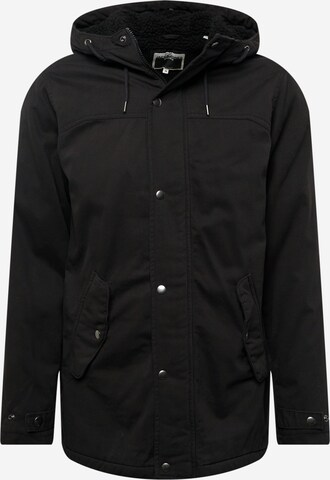 JACK & JONES Overgangsparka 'STATE' i sort: forside