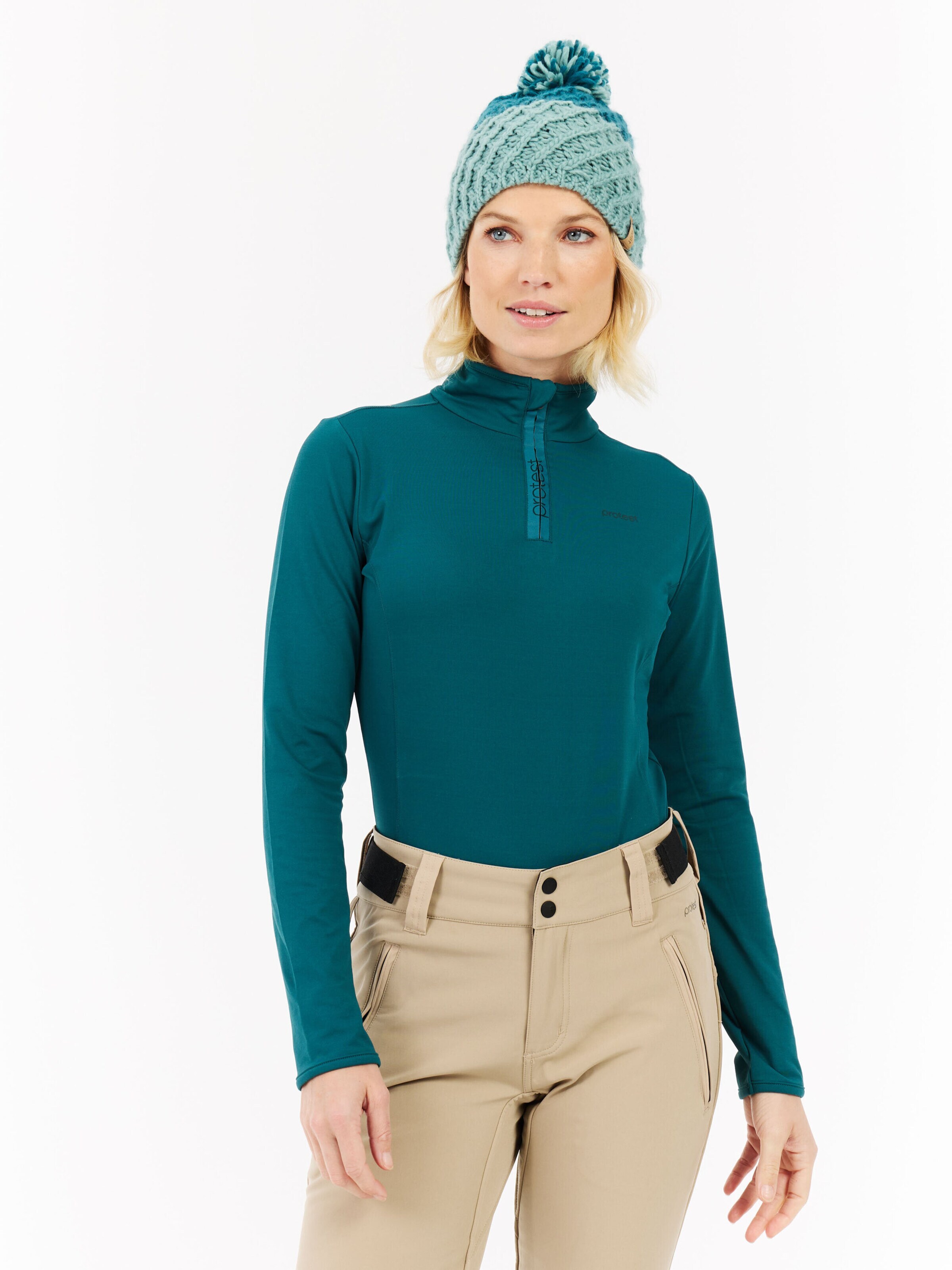 PROTEST Sportief sweatshirt 'REFABRIZ' in Blauw: voorkant