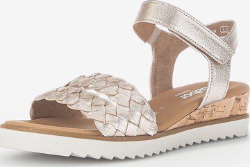 GABOR Strap Sandals in Gold: front