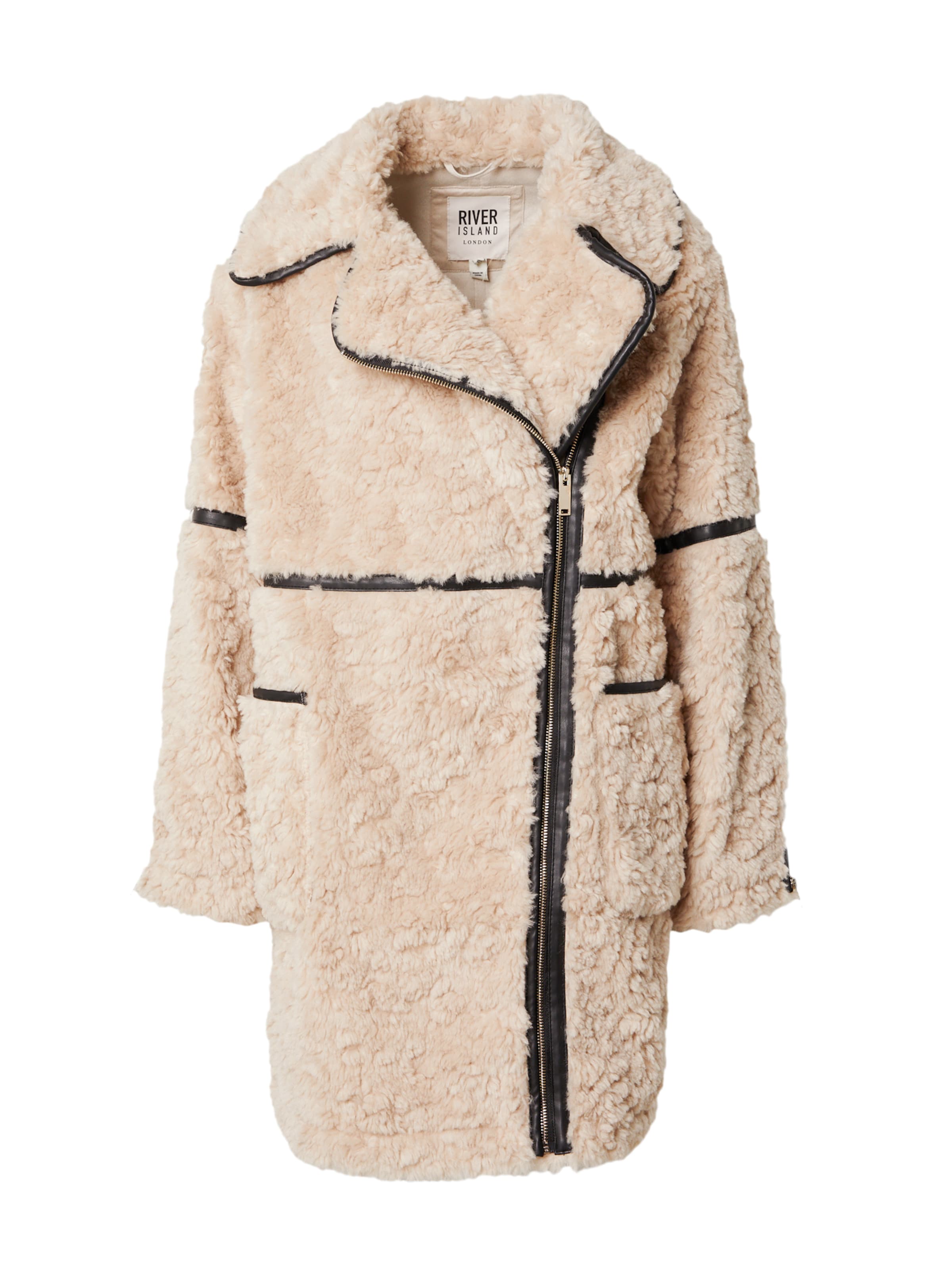 Cappotto invernale River Island di colore beige / nero, Visualizzazione prodotti