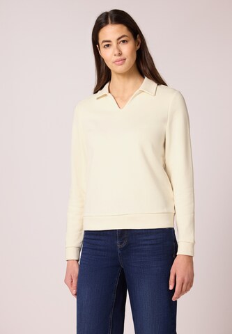 STREET ONE Sweatshirt in Beige: front