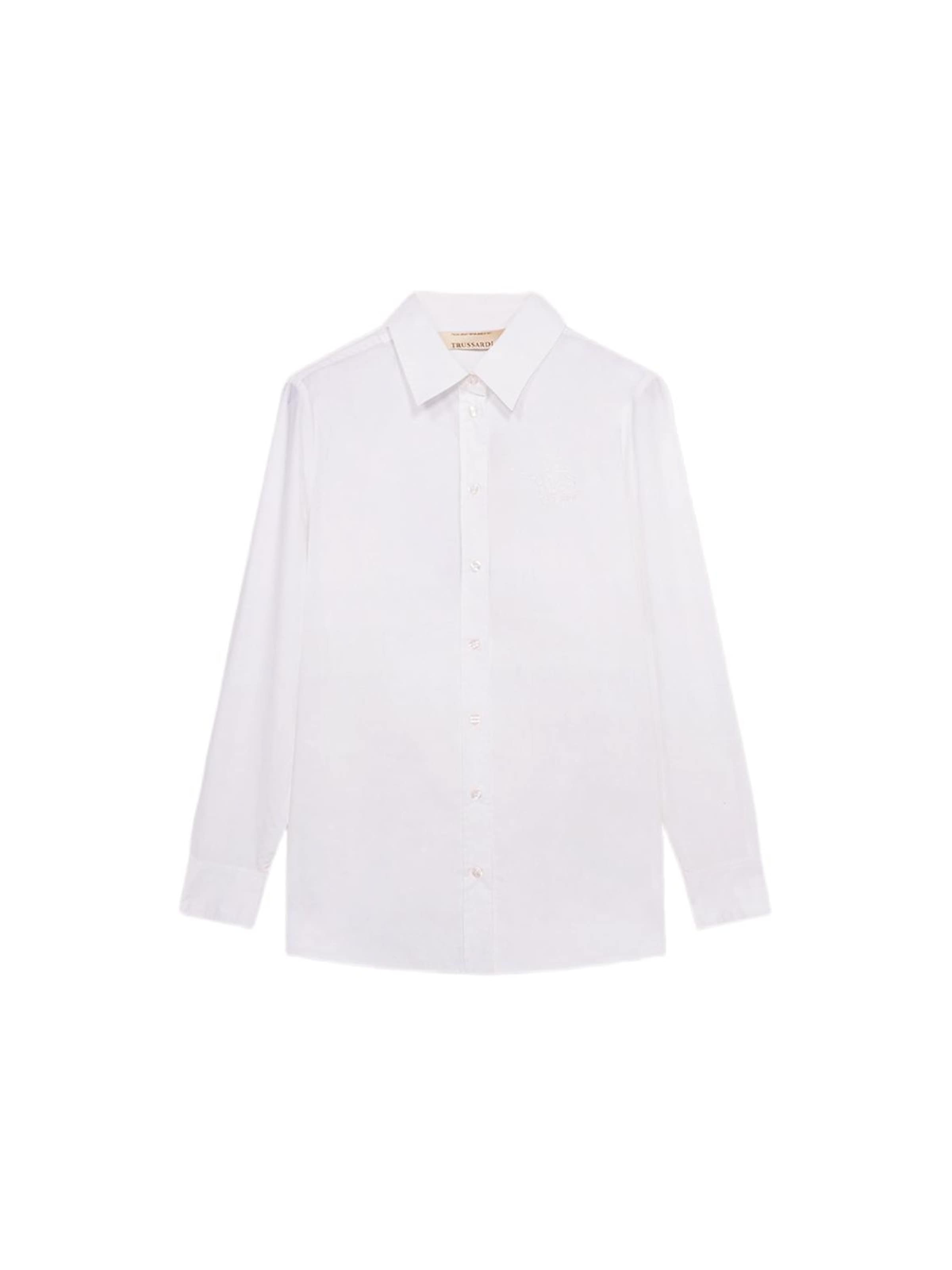 Trussardi - Blusa en blanco: frente