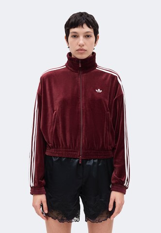 ADIDAS ORIGINALS Bluza rozpinana w kolorze czerwony: przód