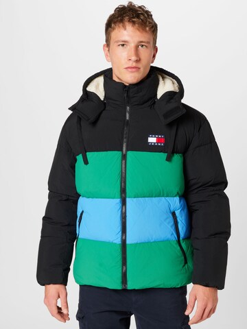 Tommy Jeans Winter Jacket in Black: front