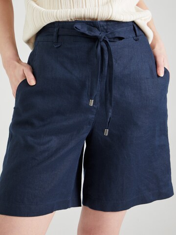 ESPRIT Voľný strih Chino nohavice - Modrá