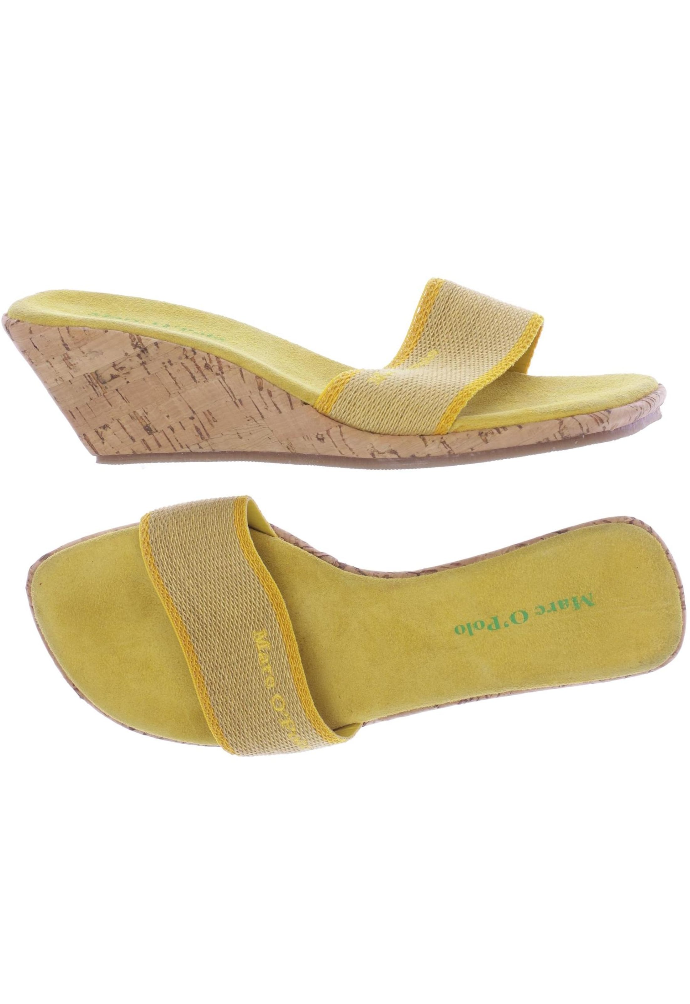 Marc O'Polo Sandalen 38 in Gelb: Vorderseite