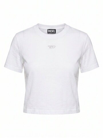 DIESEL Shirt 'T-REG-CR-1 CROPPED' in White: front