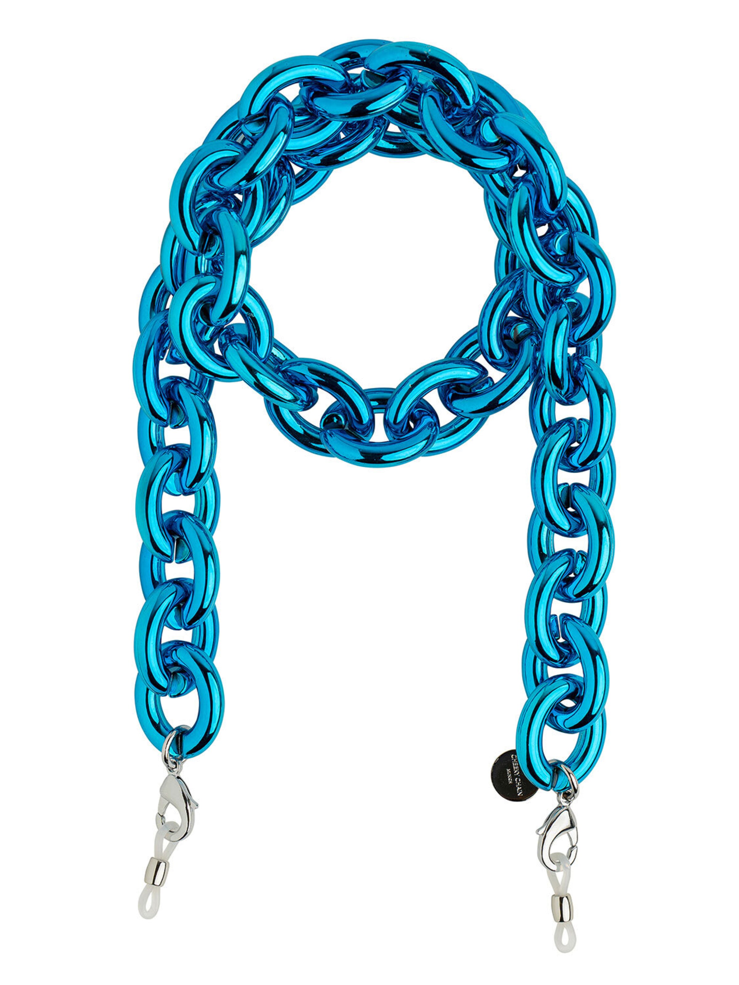 Cheeky Chain Munich Necklace in Blue: front