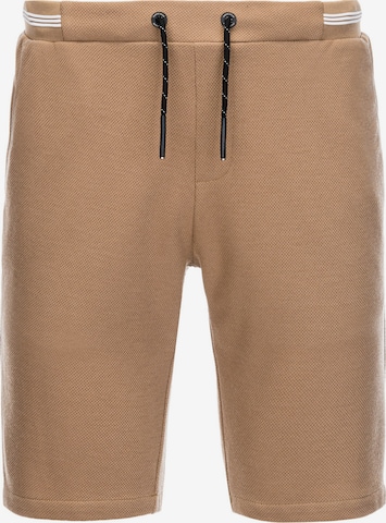 Regular Pantalon 'SRCS-0110' Ombre en marron : devant
