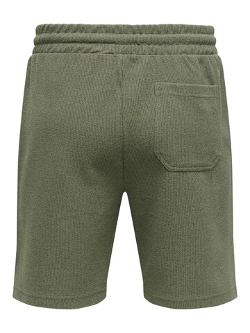 Regular Pantalon 'ONSKOSTA' Only & Sons en vert