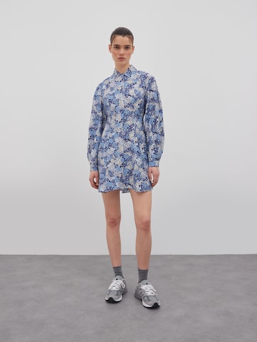 EDITED Shirt Dress 'Dalia' in Blue