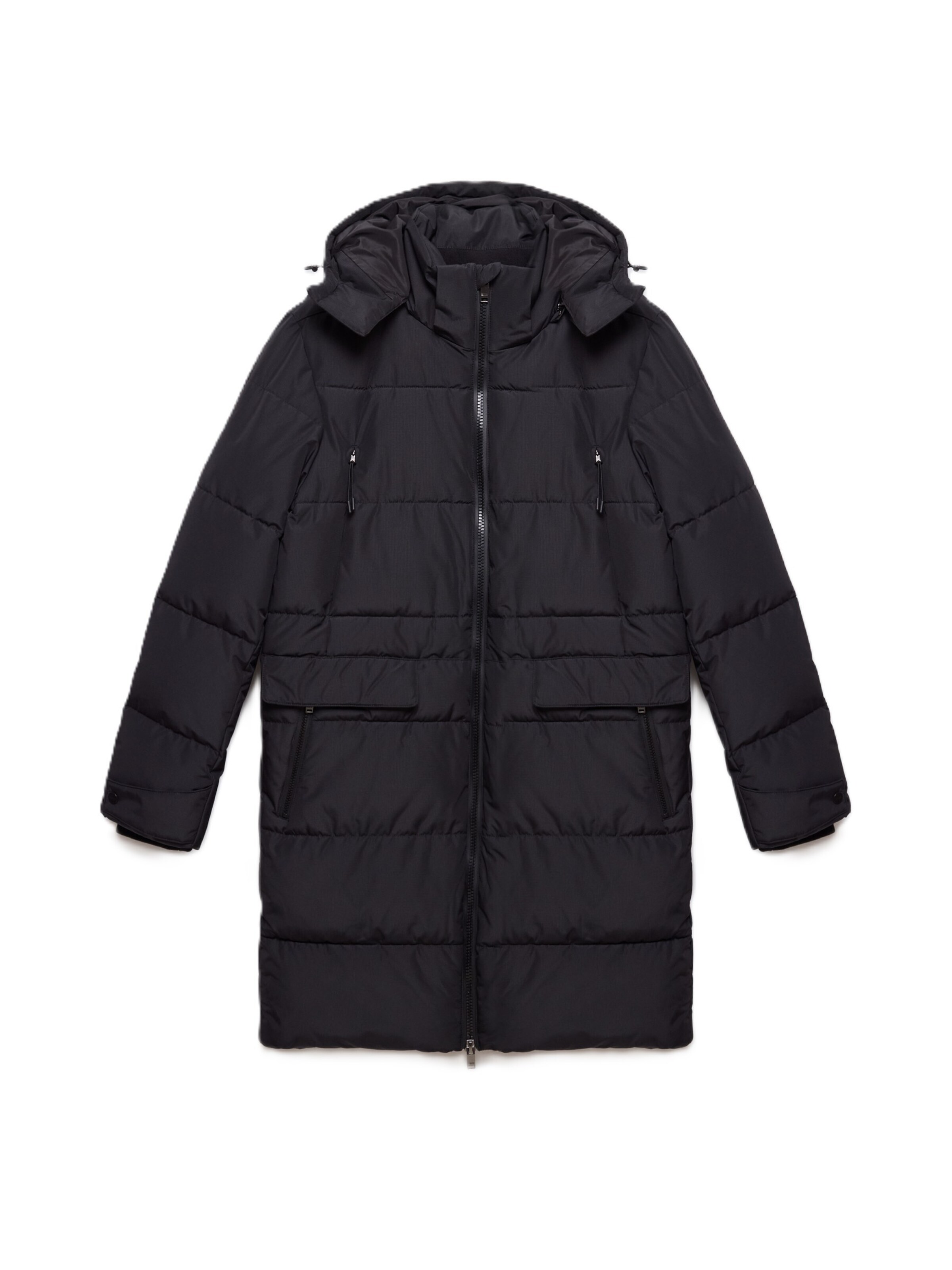 BIG STAR Mantel 'MIKRONOS' in Schwarz: Vorderseite