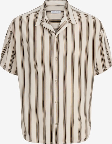 Chemise 'JJEJEFF' JACK & JONES en beige : devant