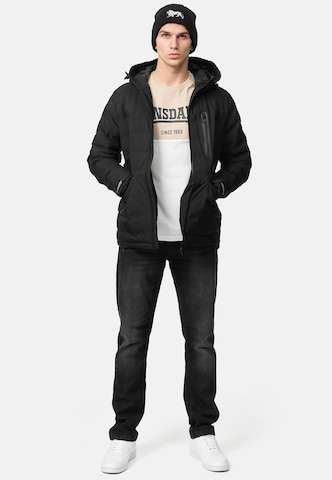 LONSDALE Winterjacke 'Ballywildrick' in Schwarz